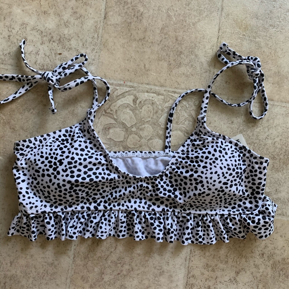 Dalmatian Print Bikini Top